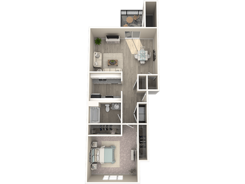 a floor plan of a two bedroom apartment