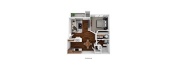 bedroom floor plan an in 2d