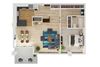 1 Bed 1 Bath B