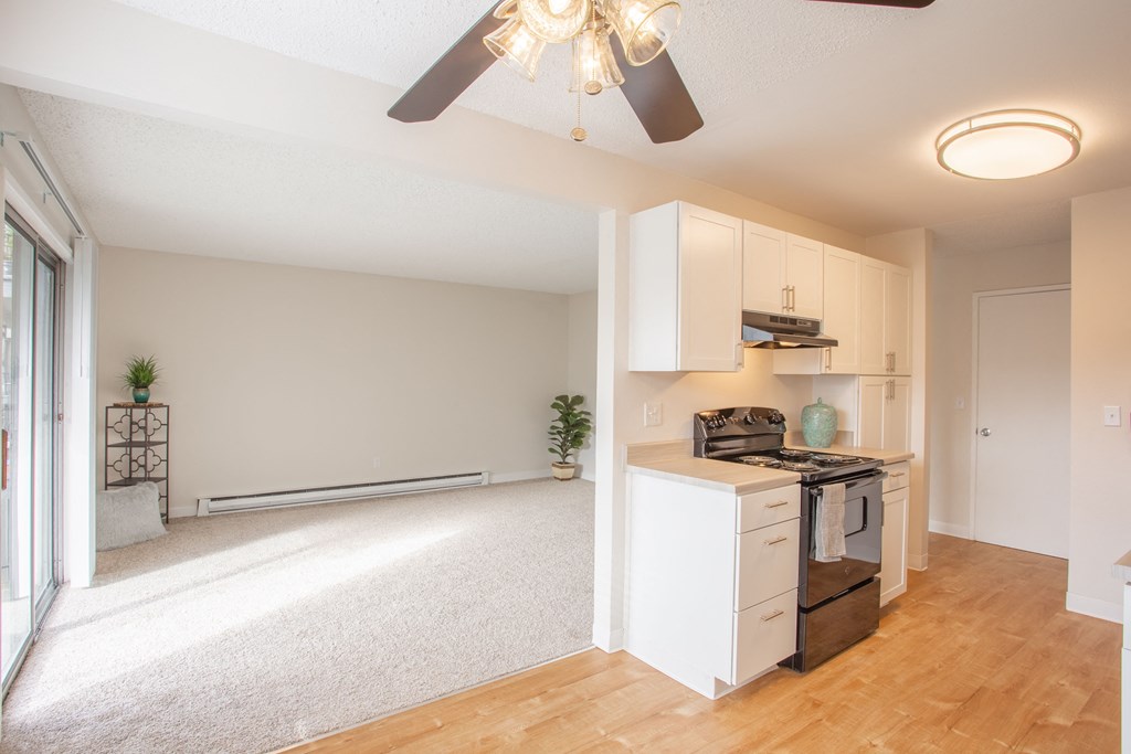 carpeted living room area