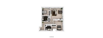 2 Bedroom D Floor Plan