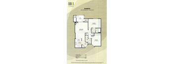 the floor plan of two bedroom two bath apartment