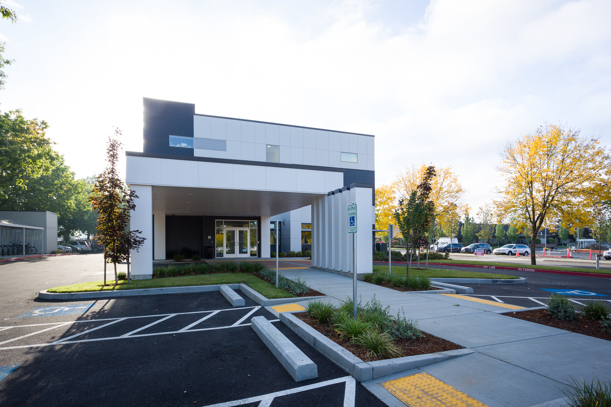 Outside of clubhouse/parking lot