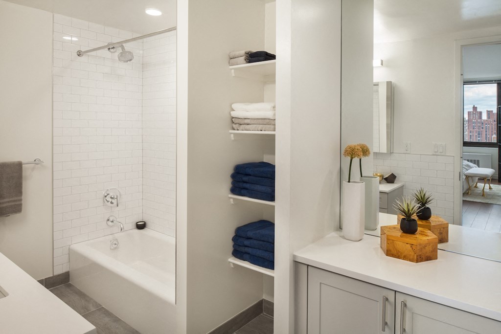 Renovated, luxurious bathrooms