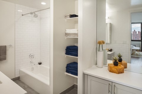 Renovated, luxurious bathrooms