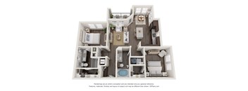 a 1 bedroom floorplan is shown in this illustration