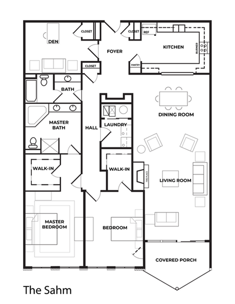 the floor plan of the salon