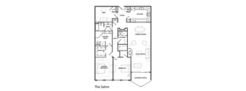 the floor plan of the salon
