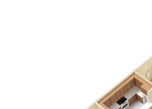 1 Bed - 1 Bath |747 sq ft 1x1 B floor plan