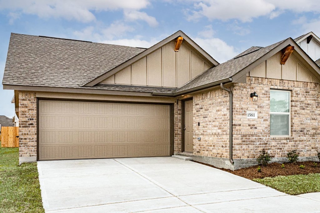 a house with a garage