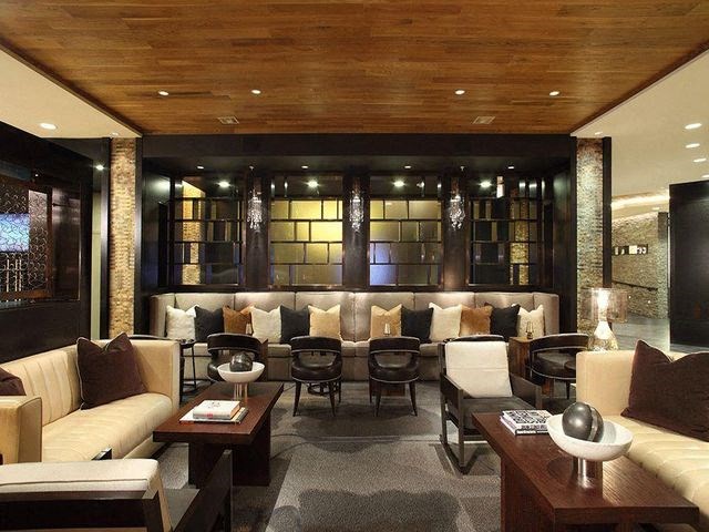 Lounge with multiple seating areas