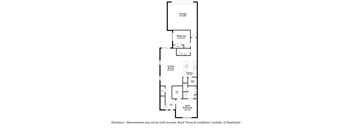 a floor plan of a bedroom apartment