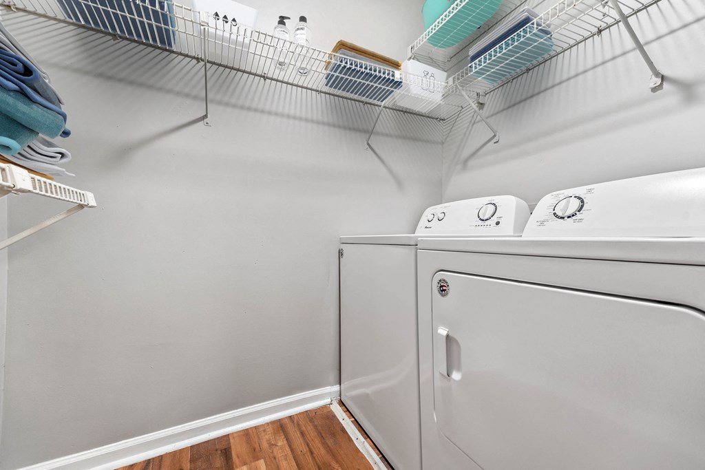 Greentree Apartments in Savannah, GA photo of a washer and dryer
