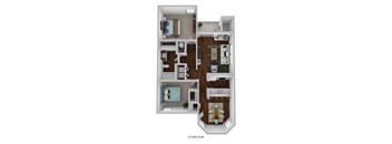 bedroom floor plan an in 2d