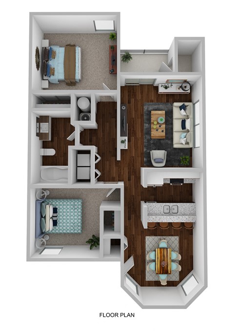 bedroom floor plan an in 2d
