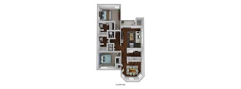 bedroom floor plan an in 2d
