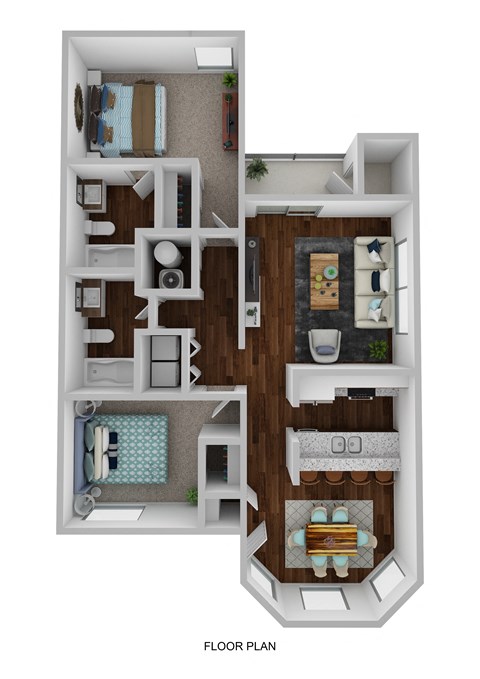 bedroom floor plan an in 2d