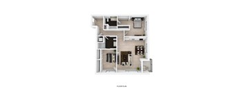 2 Bedroom E Floor Plan