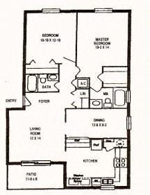 2 Bed - 2 Bath |1100 sq ft 2 Bed - 2 Bath |1100 sq ft