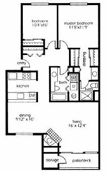 2 Bed - 2 Bath |975 sq ft 2 Bed - 2 Bath |975 sq ft