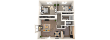 Derby Park Apartments 2b1b floor plans