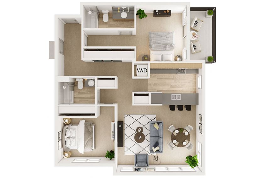 2 Bed 2 Bath Stack 11