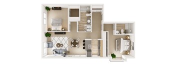 2 Bed 2 Bath 1100 Stack 2