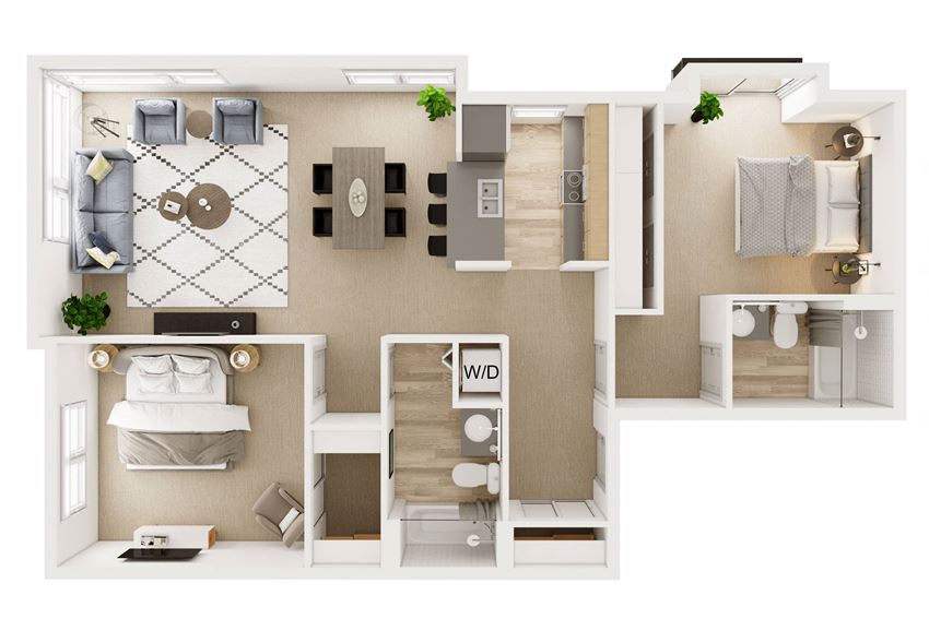 2 Bed 2 Bath Stack 6