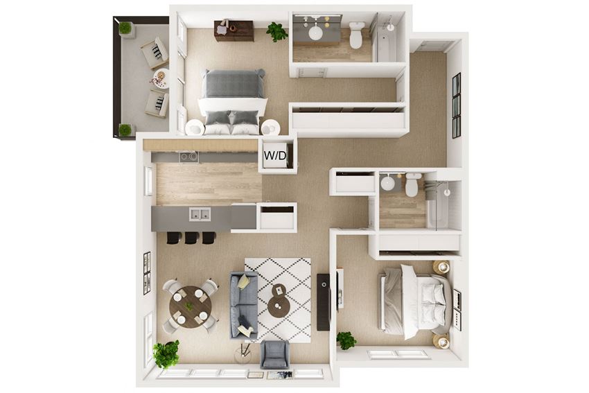 2 Bed 2 Bath Stack 10