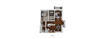 bedroom floor plan an in 2d