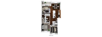 bedroom floor plan an in 1 bed 1 bath