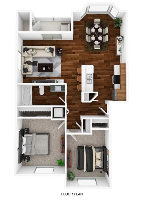 bedroom floor plan an in 1 bed 1 bath