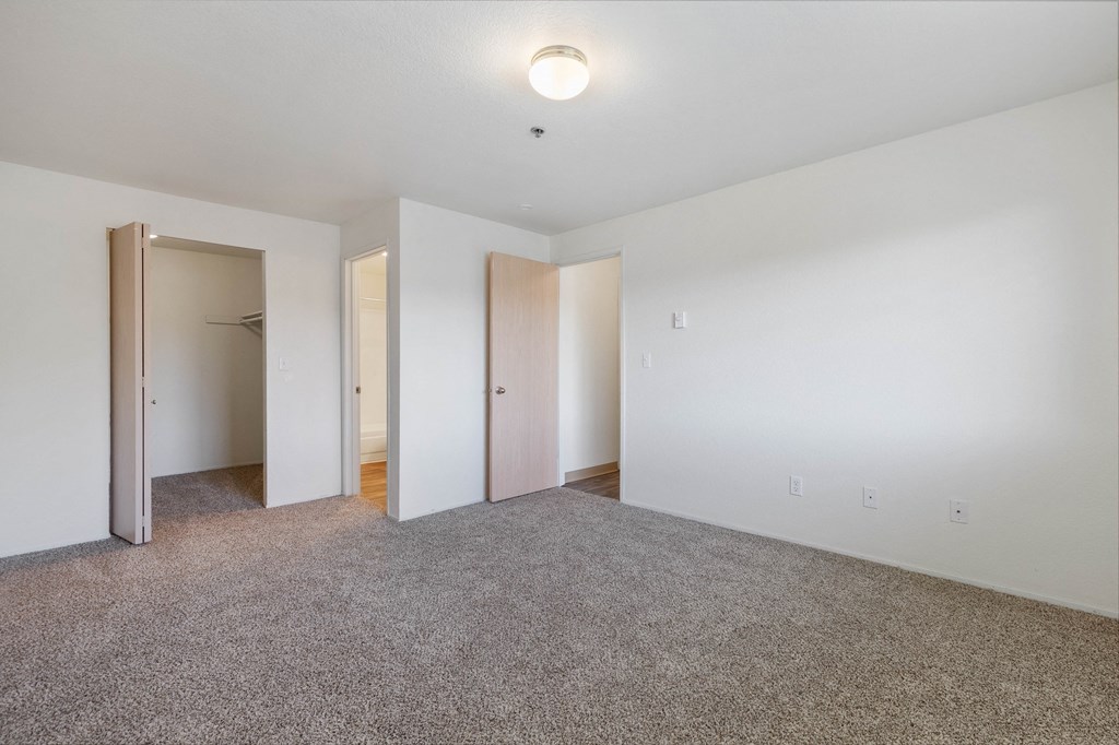bedroom with spacious closet
