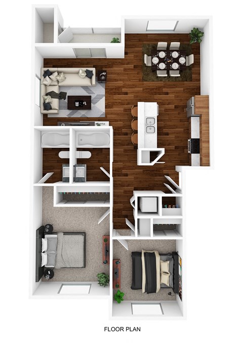 bedroom floor plan an in 1 bed 1 bath