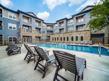 Pool side view at LIV at Boerne Hills an Active Senior Community 62+, Texas, 78006