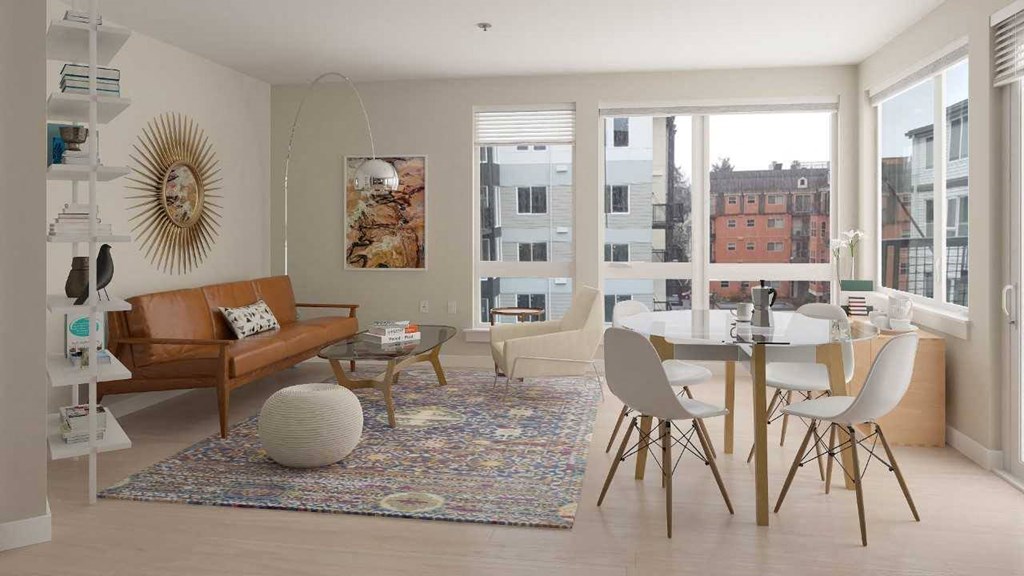 lots of natural light in apartment