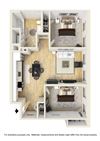 2 Bedroom E Floorplan 2 Bedroom E Floorplan