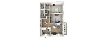 Celebration at Sandy Springs Apartments in Sandy Springs, GA photo of two bedroom floorplan