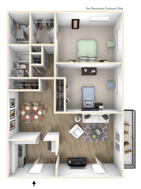 Celebration at Sandy Springs Apartments in Sandy Springs, GA photo of two bedroom floorplan