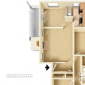 3 Bed - 2 Bath |1200 sq ft floorplan 3 Bed - 2 Bath |1200 sq ft floorplan