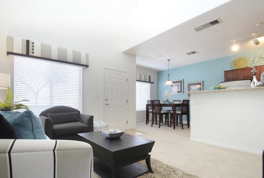 Lots of natural light in apartment