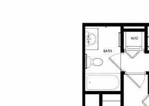 1 Bed - 1 Bath |744 sq ft floorplan 1 Bed - 1 Bath |744 sq ft floorplan at Cosmopolitan Apartments, Saint Paul