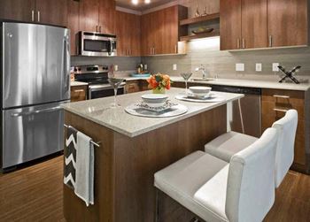 Large Kitchen Islands at Astro Apartments, Seattle, 98109