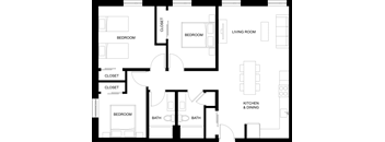 a floor plan of a house