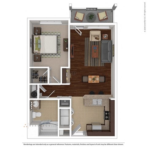 _MS_Apartment_Oceanaire_1 bedroom 1 bath 3D Furnished