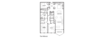 the floor plan of the hillcrest