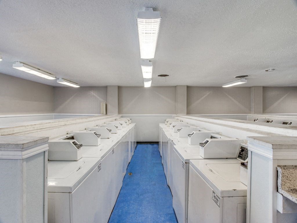On-site laundry facility at Monarch Pass apartments Fort Worth TX