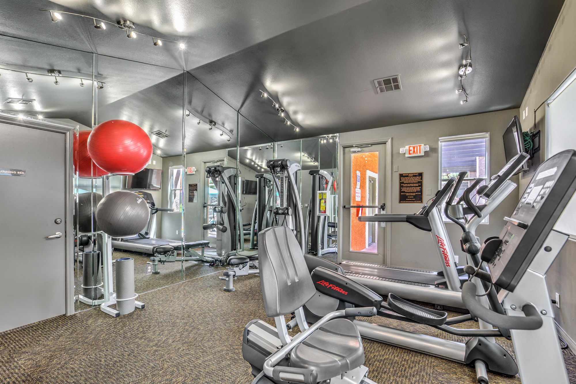 Madison at Black Mountain apartments photo of a updated fitness center