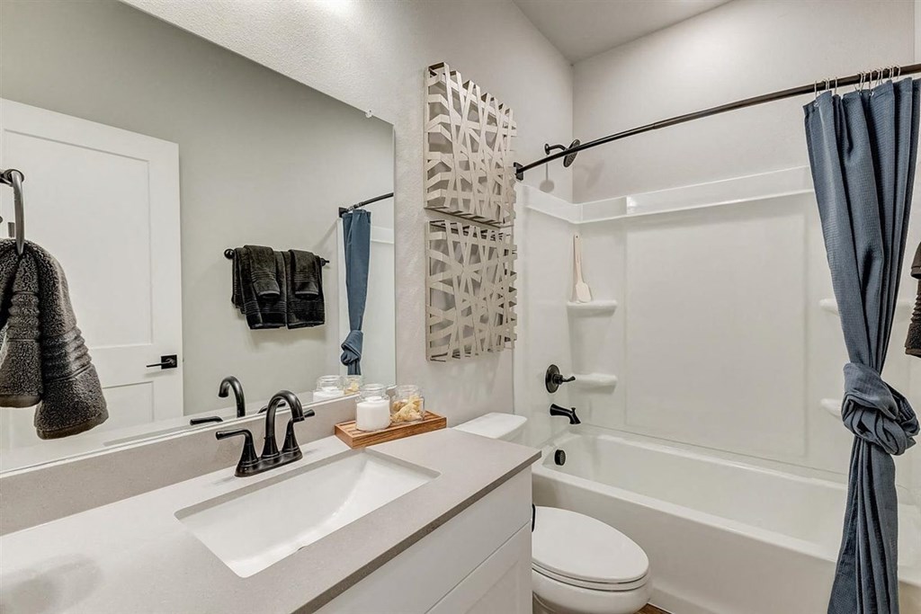 our apartments offer a bathroom with a tub