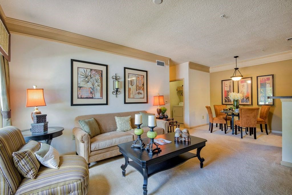 Apartments in Hinesville for Rent – Tattersall Village - living room with plush carpeting